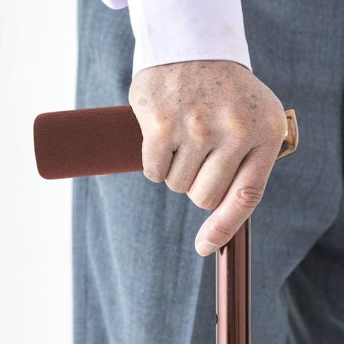 Mobestech 4pcs Cane Handle Grip Replacement Walking Cane Hand Grip Foam Cane Handle Cushion Offset Cane Sponge Grips for Cane