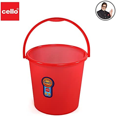 Cello Frosty Bucket DLX, 20 litres, Red (CLO_FRSTY_BCKT_20L_RED, Plastic)