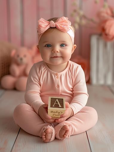 Baby Block Gift for Newborn Boy or Girl - Personalized Birth Announcement Wood Wooden Block New Baby Gifts Custom Item by Glitzby