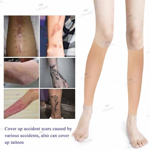 Silicone Fake Calf Pads Realistic Calf Leg Enhancer Arms Sleeve for Crooked Or Thin Legs Arms Scar Cover