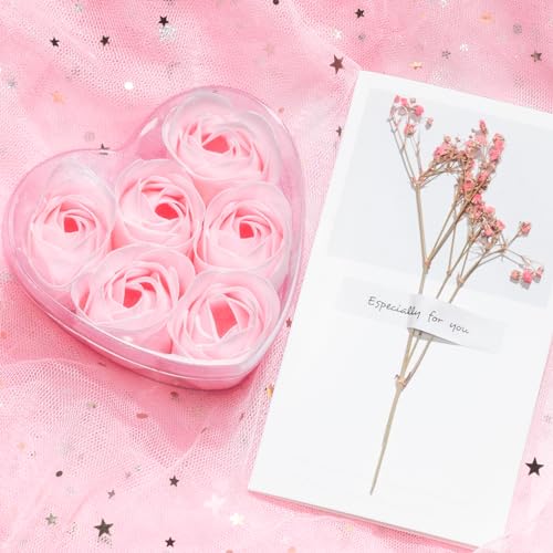 Birthday Gifts for Women Self Care Gifts Get Well Soon Gifts, Rose Relaxing Spa Gifts Basket Care Package w/ Luxury Flannel Blanket, Unique Mothers Day Gifts for Mom Her Friend Sister Wife Grandma