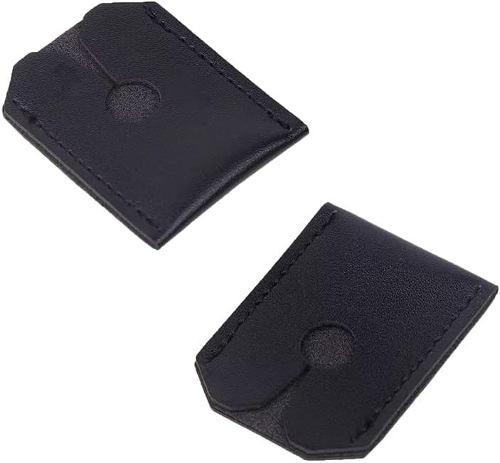2 Pack Safety Razor Cover Head Blades Protective Case PU Leather Sleeve Storage Sheath Travel Carrying Protector for King C. Gillette Merkur VIKINGS Double Edge Safety Razors with Long Handle