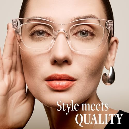 CCVOO 2.5 Style Reading Glasses for Women, Stylish Eyeglasses, Blue Light Readers for Women, Cheaters, (A1 Mix)