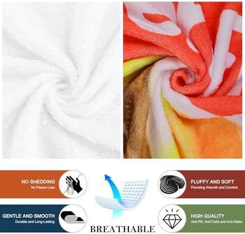 Ramen Blanket 50x40 Inch Funny Food Throw Blanket, Soft Fleece Noodle Blanket for Kids, Teens, Ramen Lovers, Cozy Flannel Travel Nap Blanket Gift