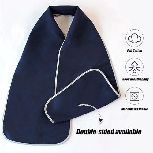 4 Pack Reversible Adult Bibs for men women Scarf Dignified Alternative to Washable and Reusable Clothing Protectors