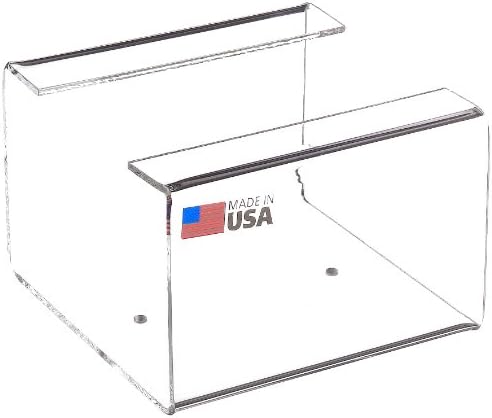 176224 Acrylic Small Kimwipe Dispenser, 5" Length x 5-1/4" Width x 3-3/8" Height