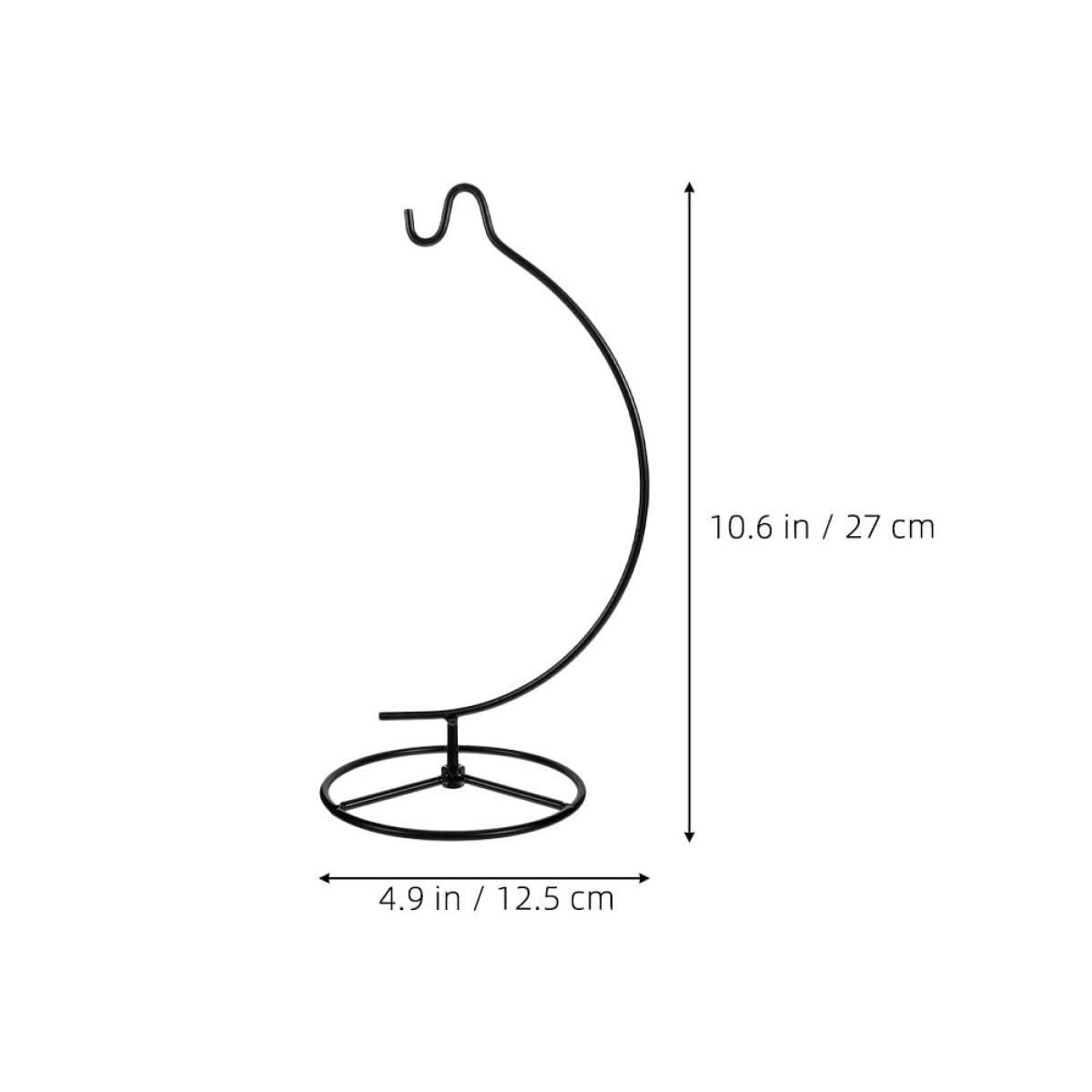ibasenice 2pcs Metal Hanging Stand for Terrariums and Ornament Display, Iron Hook Rack Holder for Hanging Glass Globe Air Plant Terrarium, Home Décor Accent for Indoor Display and Wedding
