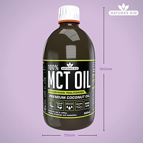 Natures AID Mct Oil 100%, 500 ML
