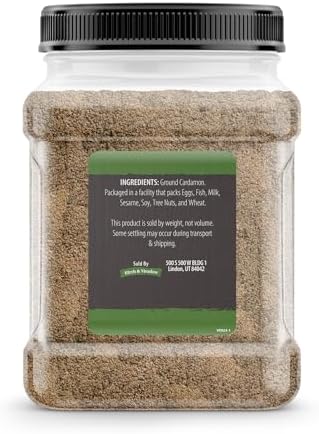 Birch & Meadow 1.5 lb of Ground Cardamom, Spicy & Fruity, Versatile