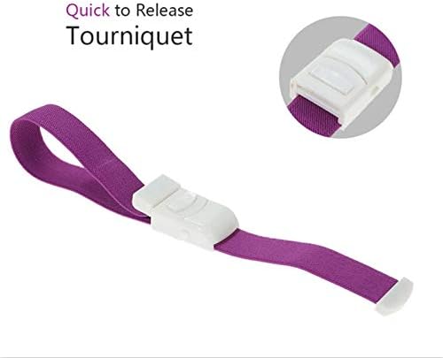 Tactical Tourniquet Emergency Tourniquet Buckle Band, Elastic First Aid Tourniquets (Colorful)