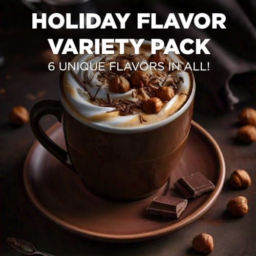 Maud's Holiday Blend Coffee Pods Variety Pack, 42 ct, 6 Assorted Flavors, Medium Roast Coffee in Single Serve Pods – 100% Arabica Coffee, Compatible with Keurig K Cups Maker
