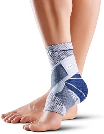 Bauerfeind - MalleoTrain S - Ankle Brace - The Ankle Support You Need Doing Physical Activity - Right Foot - Size 4 - Color Titanium