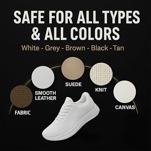 Eagle Best White Shoe Protector Spray – Shoe Protectant for Sneakers, Leather, Suede, Nubuck, Canvas & Mesh, Dirt & Water Resistant Shoe Guard Spray, 250mL