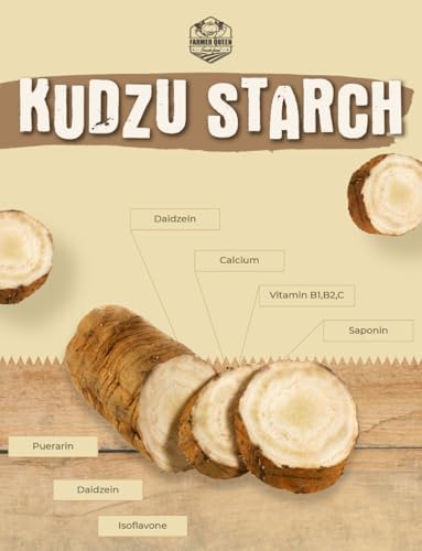 Farmer Queen Premium Kudzu Kuzu Starch 8 Ounce for Cooking and Baking Perfect for Mochi Japanese Dessert Very Fine Powder