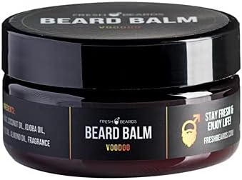 Fresh Beards Voodoo Beard Balm - Citrus, Eucalyptus and Jasmine Fragrance - Soothing Anti-Itch Moisturizer and Softener for Healthy Growth and Styling