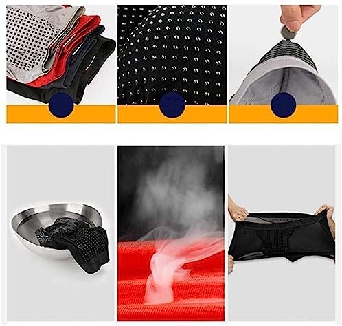 Men's Improving Male Power 6/Pack Underwear Magnetic Energy Field Therapy Tourmaline Panties Health Care Boxer Briefs (Color : 6pcs-Black, Size : XX-Large)