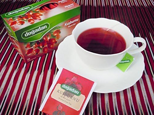 Dogadan Kusburnu (Rosehip Fruit Tea) 20 Tea Bags, Pack of 3