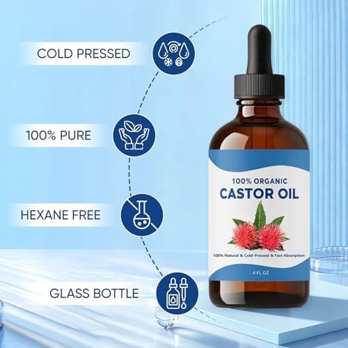 Tavio Castor Oil Pack, Organic Cotton Castor Oil Pack Wrap Kit, Wellness Packs for Liver Support, Digestion Aid, Muscle Relaxation & Detox, Reusable & Comfortable