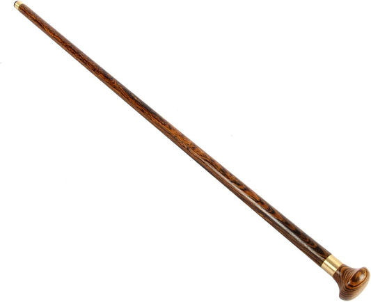 Wood Walking Cane for Men & Women,Fashionable Walking Stick, Handmade Wooden Cane，Retro Cane,Wood Carved Crutch,for Fathers Mothers (Size : 85cm/33in-92cm/36in)