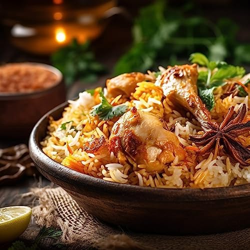 Shan Bombay Biryani Recipe and Seasoning Mix 2.11 oz (60g) - Spice Powder for Meat and Potato Layered Pilaf - Suitable for Vegetarians - Airtight Bag in a Box (Pack of 6)