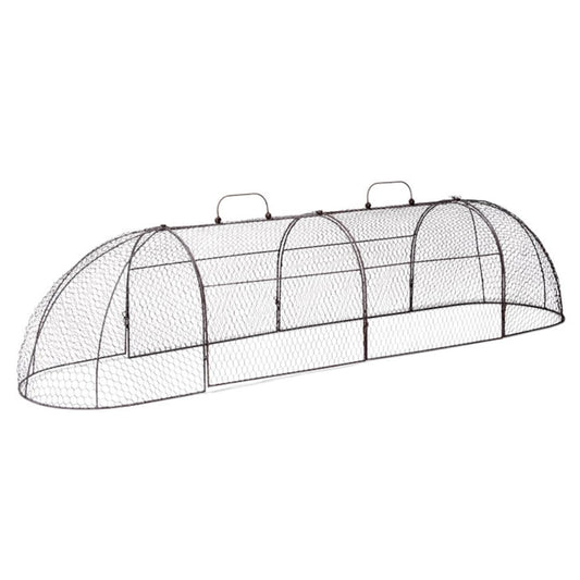 Gardener’s Supply Company Chicken Wire Cloche Garden Plot Plants Cover Protector | Sturdy Arch Metal Tunnel Cage Flowerbeds and Seedlings Garden Protection from Wild Animals | (3-in-1 Set) Extra Large