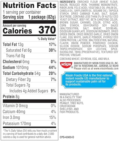 Nissin Cup Noodles Stir Fry Noodles in Sauce, Korean BBQ, 2.89 Ounce (Pack of 6)