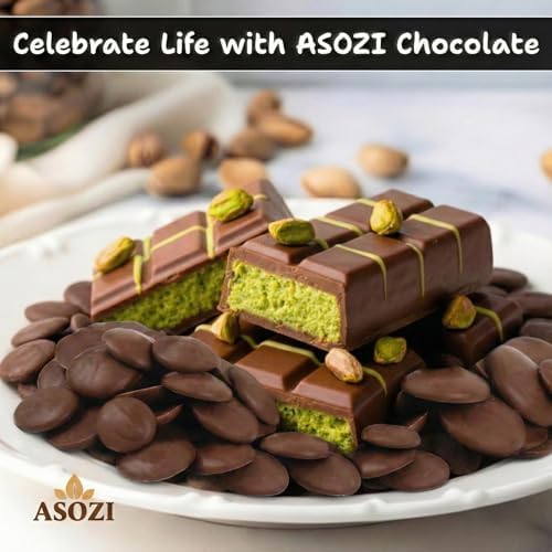 Milk Chocolate Melting Wafers - 5 pounds of Milk Chocolate Cocoa Lite, Perfect for Melting and Dipping, and Dubai Chocolate Bar, Premium Quality Chocolate Wafers for All Your Baking Needs - 80oz