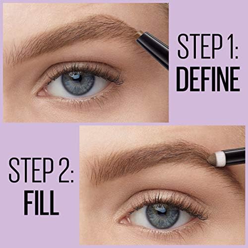 Maybelline Express Brow 2-In-1 Pencil and Powder Eyebrow Makeup, Light Blonde, 1 Count