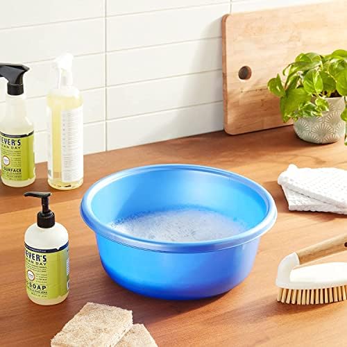 YBM HOME 1148 White with dots Round Plastic Wash Basin