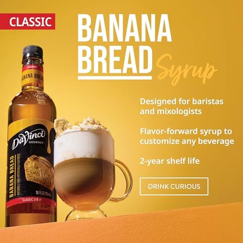 DaVinci Gourmet Banana Bread Syrup, 25.4 Fluid Ounces (Pack of 1)