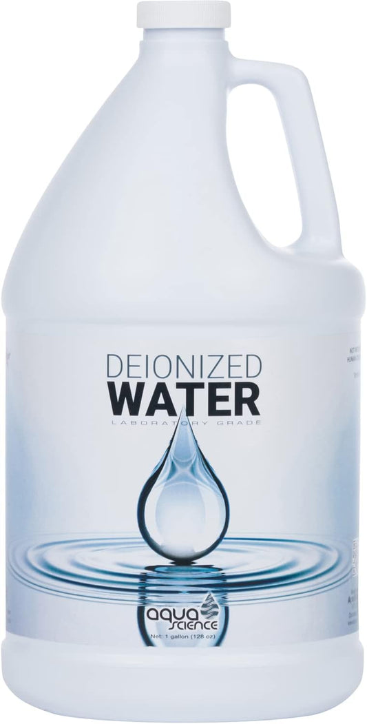 Deionized Water - Prime Demineralized Solution - Certified Laboratory Grade DI Water - Sterile for Deep Cleaning, Cooling, Cosmetic, & Hygiene