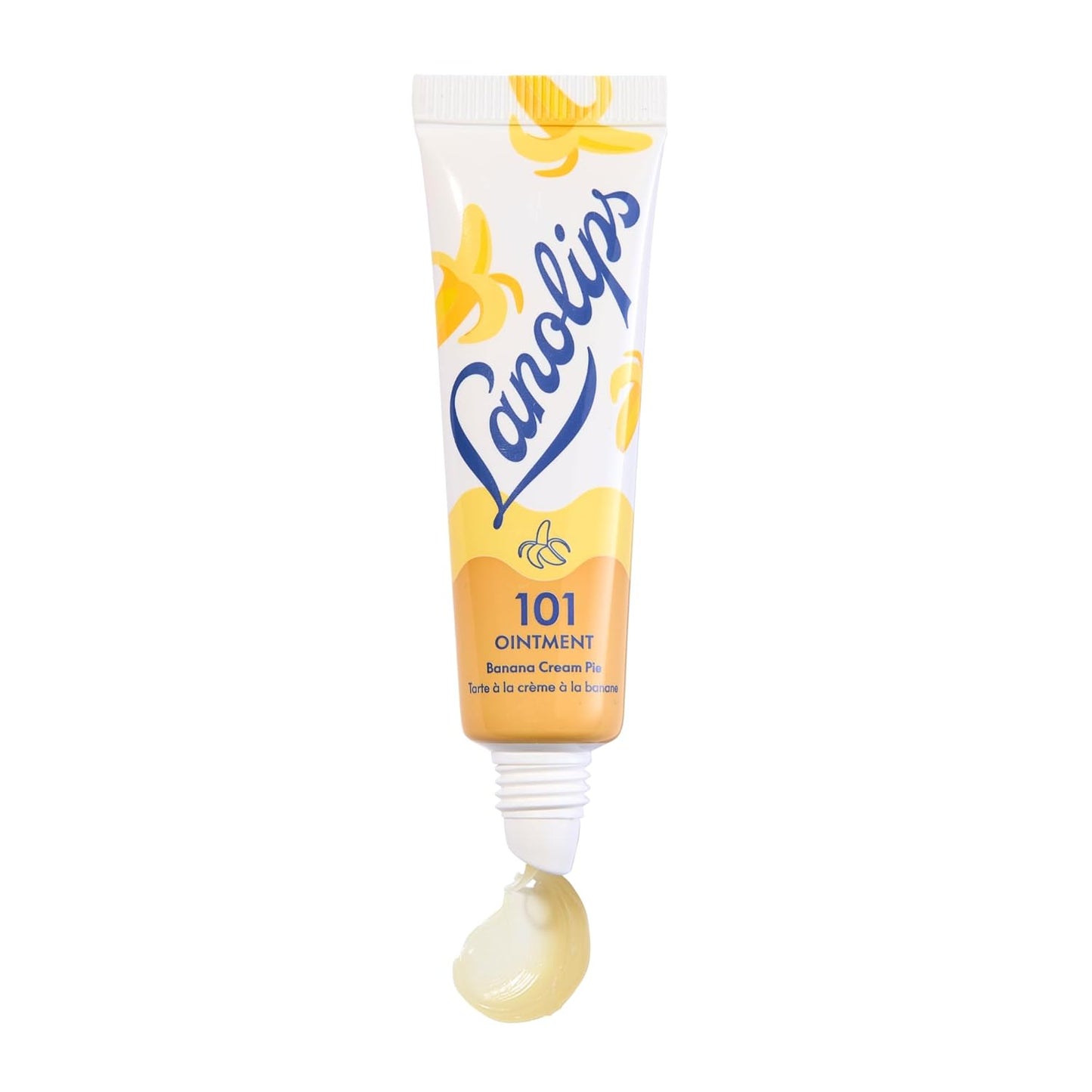 Lanolips 101 Ointment - Lanolin Lip Balm for Smooth, Hydrated & Healthy Lips - Multipurpose Ointment with Lanolin Oil for Dry Cuticles & More - Banana Cream Pie (0.35 oz)