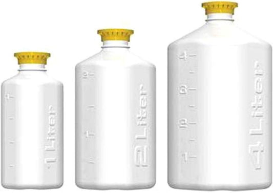 Thomas 172-2301-OEM-TMS Boston Square Bottle, 2 L, 45 mm Cap Size, 10.5" Height, 4.7" Width, 4.7" Length, HDPE/Polypropylene (Pack of 1)