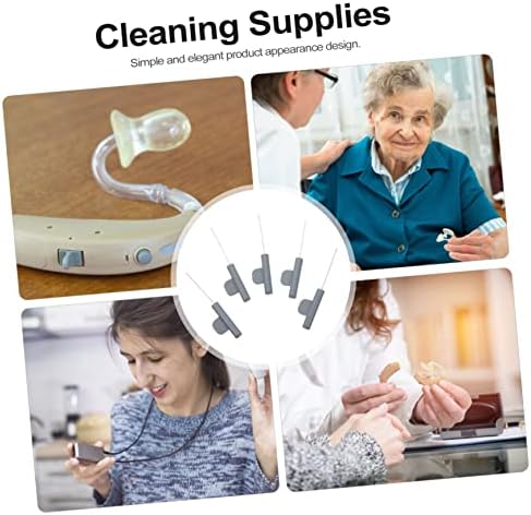 FOMIYES 5pcs Convenient Hearing-aid Cleaners Household Tube Brush for Ear Canal Maintenance Essential Cleaning Tools to Prevent Wax and Debris Buildup