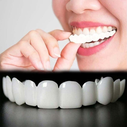 2 Pairs Adjustable Smile Veneers, Natural-Looking Comfort for Men and Women (Natural White1)