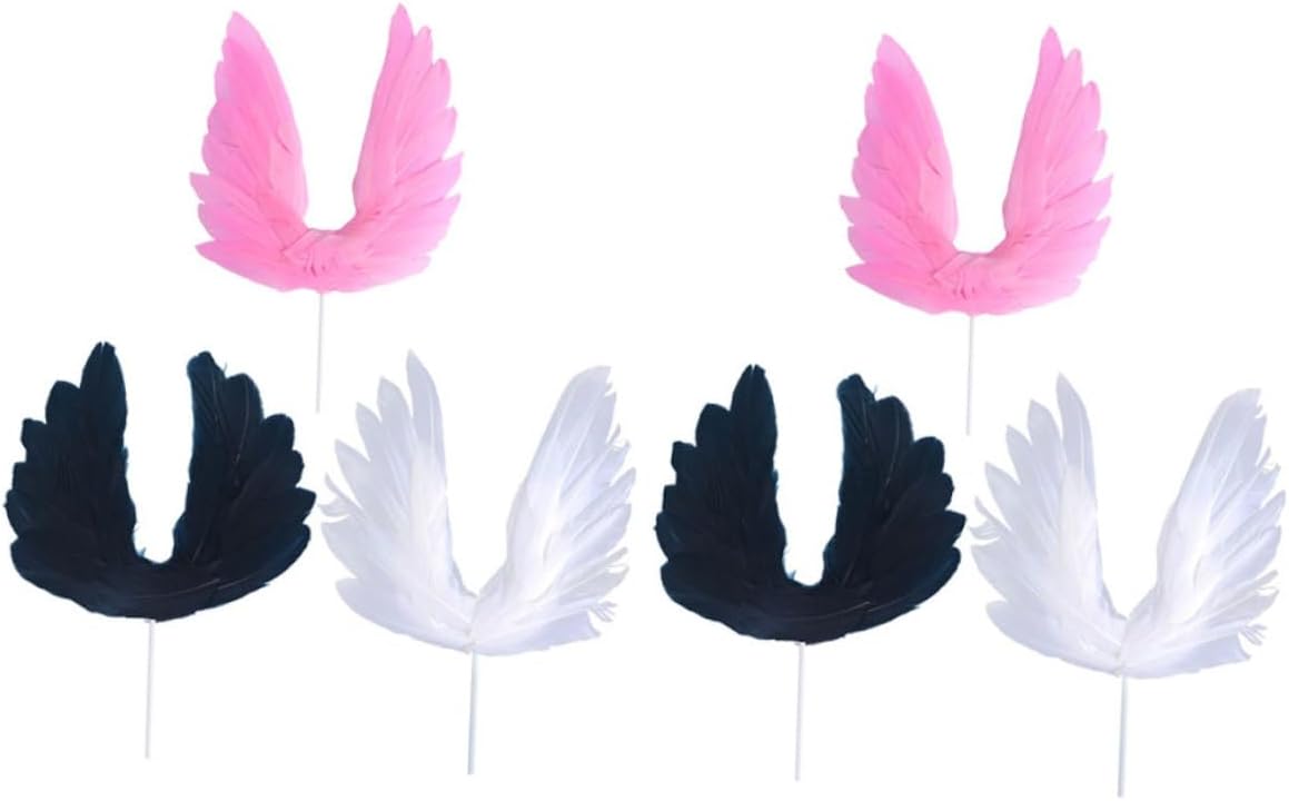 6pcs Cake Decor Delicate Decorative Props for Wedding Birthday Cake for Celebrations and Desserts
