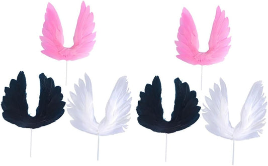 6pcs Cake Decor Delicate Decorative Props for Wedding Birthday Cake for Celebrations and Desserts