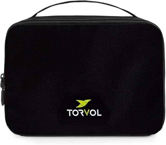 Torvol â LIPO SAFE BAG, Compact LiPo Battery Bag Fireproof, Stores up to 15 LiPo Batteries, Compatible Quad PITSTOP Backpacks, Battery Storage Organizer, 11 Ã 26 Ã 20 cm, Black