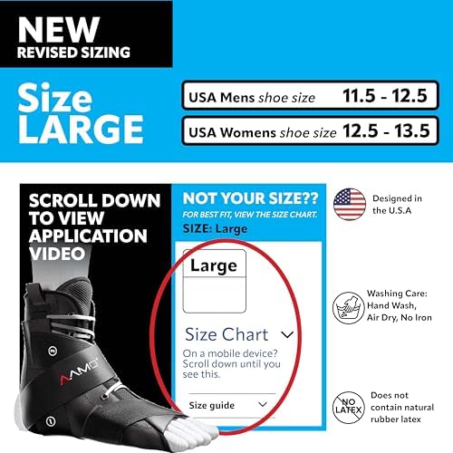 AAMO Sport Lace Up Ankle Brace for Women & Men - Professional Orthopedic Ankle Support & Foot Brace for Sports, Stabilizer & Active Protection - Breathable Neoprene - Black, Size L