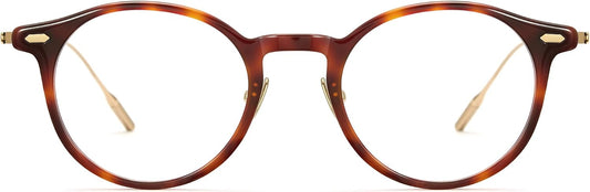 Cyxus Titanium Acetate Blue Light Glasses Woman Men, Round Reduce Eye Strain Anti-Migraine Computer Work Study 8364