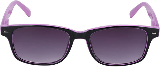 "The Summerville" Sun Reader - Retro Rectangle, Full Frame Reading Sunglasses for Men and Women - Hard Carrying Case Included