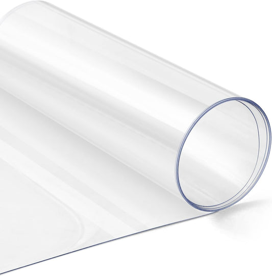 Clear Plexiglass Roll 16×96In Thin 1/32In PET Hard Plexiglass Roll for Craft Projects Easy-Process Transparent Flexible Plastic Blanks for Picture Frames