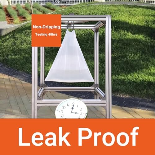 Perfect Fits Code J 200 Count Compatible with simpIehuman Code J Heavy Duty Trash Bags 1.2 Mil THICK with Reinforced Drawstring 40-55 Liter White Garbage Liners Tear Resistant GRAND SAVE!