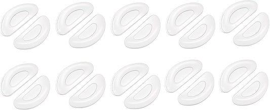 Nose Pads for Glasses,20Pack Silicone Soft Nose Pads for Eyeglasses Non Slip,Stick-on Glasses Nose-Pad GlassesGrips Grippers for Eyeglass Sunglasses.(Clear)