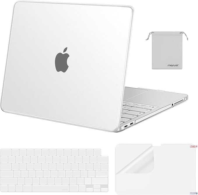 MOSISO Compatible with MacBook Neo Case 13 inch 2026 Release Model A3404 with A18 Pro Chip, 4 in 1 Kit Precision Fit Crack & Scratch Resistant Protective Hard Shell Case Cover, Frosted Clear
