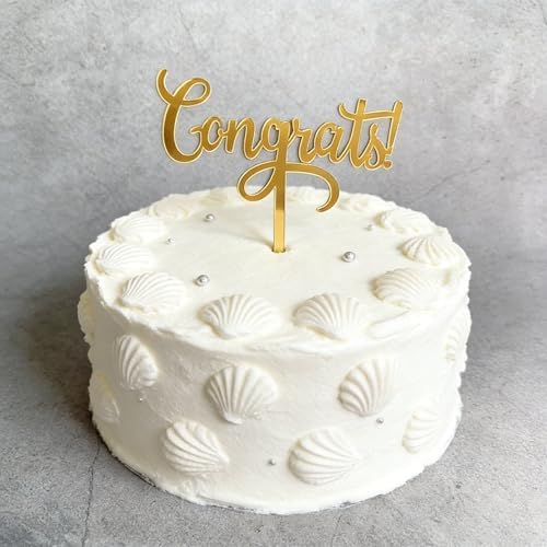 Congratulations Cake Topper - Congrats Cake Topper - Graduation,Wedding,Retirement,Birthday,Anniversary,Celebration Party Decorations