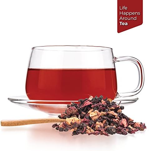 Tealyra - Grandma's Garden - Fruit Blend - Hibiscus and Berries Based Herbal Loose Leaf Tea - Vitamins Rich - Caffeine-Free - Hot or Iced Tea - 110g (4-ounce)