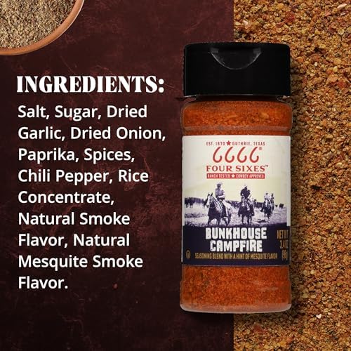 6666 Four Sixes Bunkhouse Campfire Seasoning, 6 Ounce