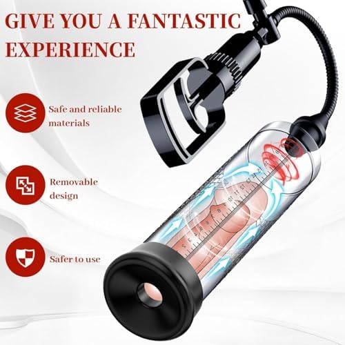 Enlargement Growth Vacuum Pumps Training Device, Automatic Air Suction Electric Pump Increase Size Enlarger, Mens Underwear Silicone Pocket Extend Tools Bigger 2026A-25