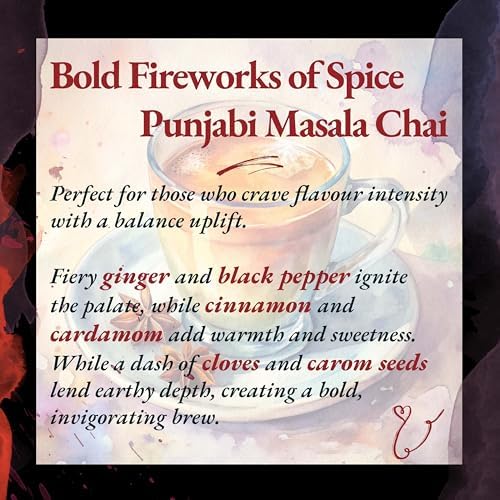 Sattva Tea Co | Punjabi Masala Chai | 200g/7oz Loose Leaf (Makes 40+ Cups) | Authentic Indian Spiced Chai Tea Blend with Ginger, Cinnamon, Cardamom, and Black Pepper | Sustainably Sourced, Vegan & Microplastics-Free